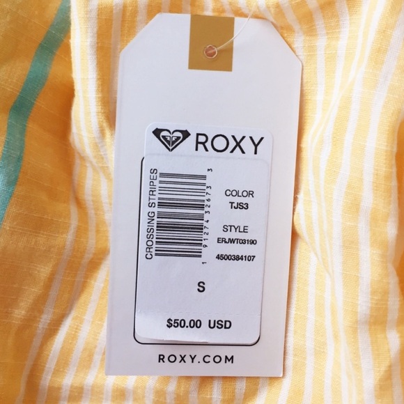 New Roxy Crossing Stripes Top - Picture 4 of 4